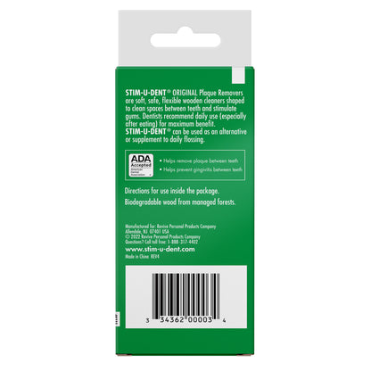 Stim-U-Dent Original Plaque Removers - 4 packets of 25 picks (100 picks)