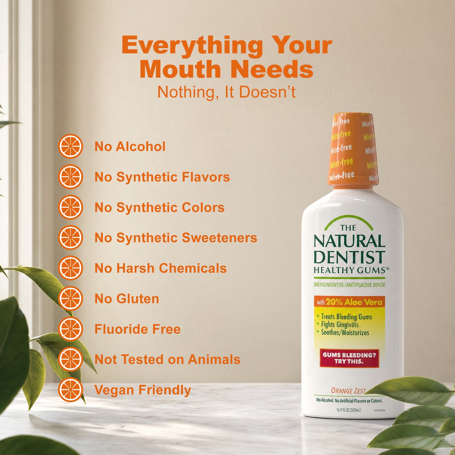 Orange Zest Antigingivitis/Antiplaque Mouthwash, 16.9 fl oz